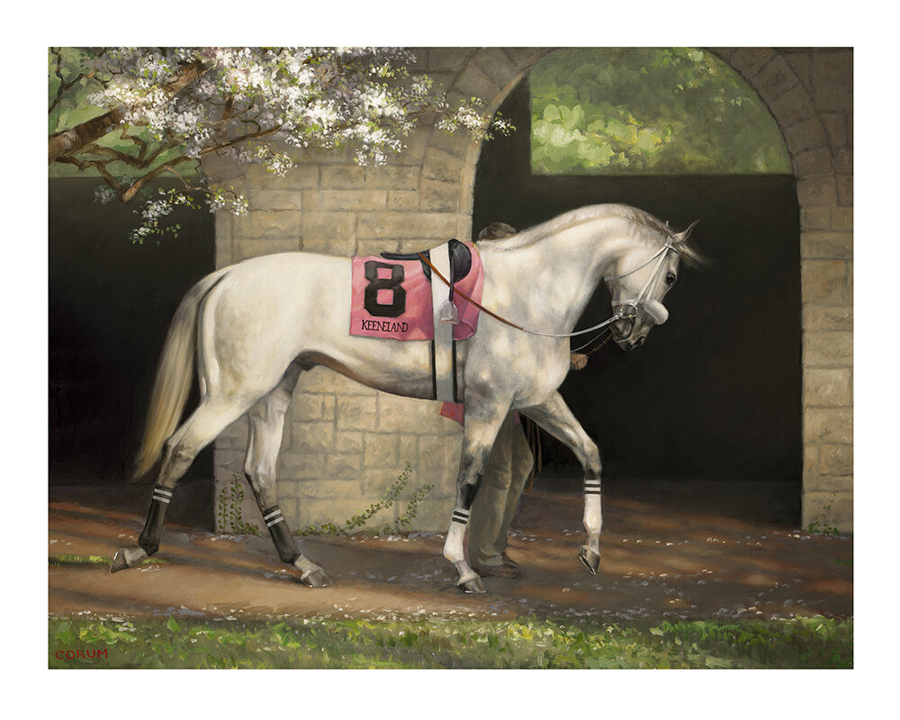 Keeneland Paddock — Jaime Corum Equine Art